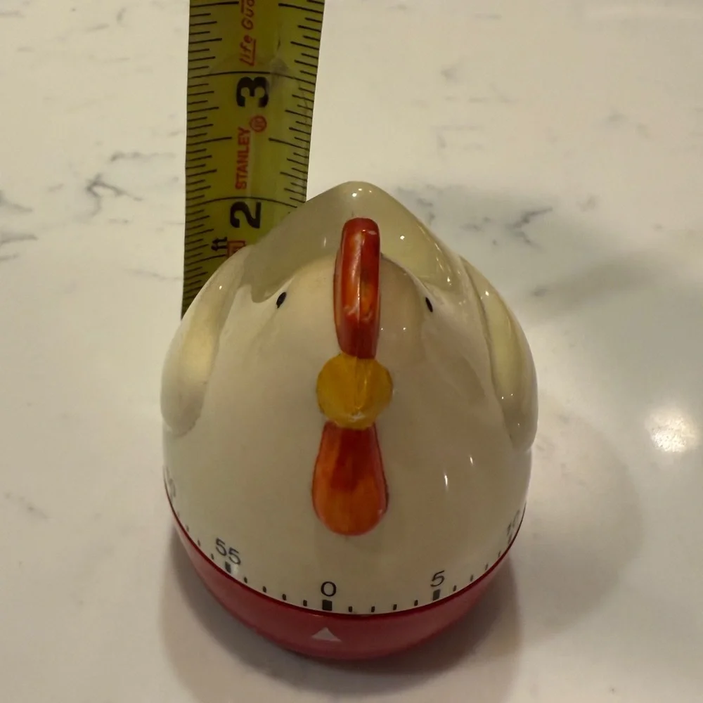Chicken VTG. Kitchen Timer Mechanical 60 Minute Wind Up Farmhouse Decor (Broken)